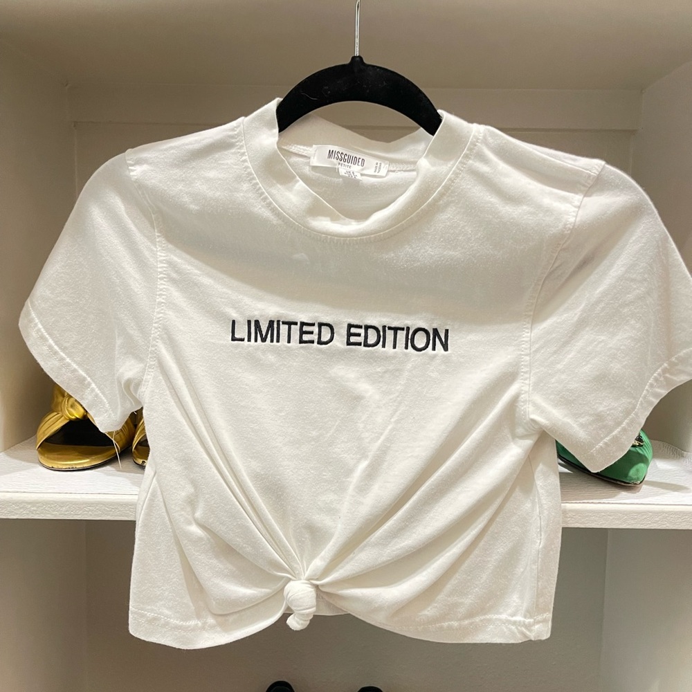 “Limited Edition” crop top tee